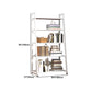 Modern Home Steel Book Shelf Ladder 12"W Matte Finish Bookcase Clearhalo 'Bookcases' 'furn' 'furn_bookcases' 'Furniture' 'Office Furniture' 5369442