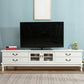 Traditional Enclosed Storage TV Stand Wooden TV Cabinet with Splayed Wooden Legs White Clearhalo 'furn' 'furn_tv_stands_entertainment_centers' 'Furniture' 'Living Room Furniture' 'TV Stands & Entertainment Centers' 'TV Stands & Media Storage Furniture' 'tv_stands_entertainment_centers' 5369445