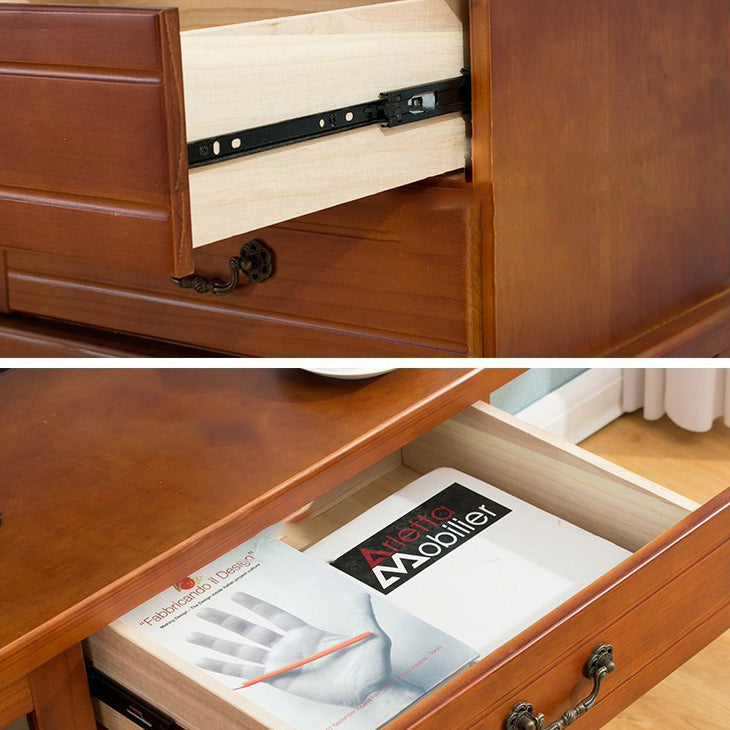 Traditional Enclosed Storage TV Stand Wooden TV Cabinet with Splayed Wooden Legs Clearhalo 'furn' 'furn_tv_stands_entertainment_centers' 'Furniture' 'Living Room Furniture' 'TV Stands & Entertainment Centers' 'TV Stands & Media Storage Furniture' 'tv_stands_entertainment_centers' 5369456