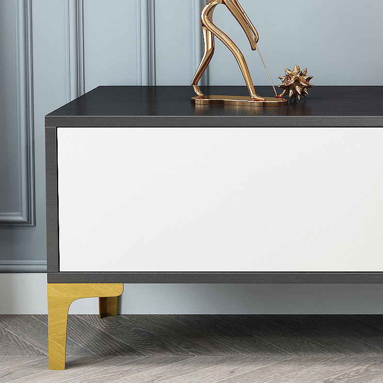 Gabinete de televisión de tv rectángulo de televisión de madera de lujo con piernas extraviadas