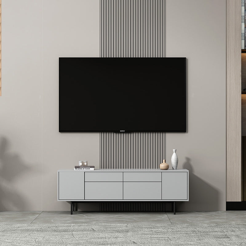 Gabinete de TV de rectángulo de madera de almacenamiento de almacenamiento industrial con piernas extraviadas