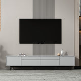 Gabinete de TV de rectángulo de madera de almacenamiento de almacenamiento industrial con piernas extraviadas