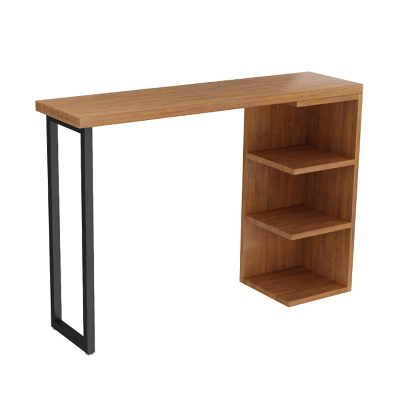 Tavolo da pranzo tradizionale bar di lusso tavolo da bar in legno rettangolo con base a slitta