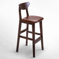 Scandinavian Coffee Shop Armless Stool Matte Finish Upholstered Bar Stools Brown Brown 1 Piece Clearhalo 'Bar Furniture' 'Bar Stools' 'bar_stools' 'furn' 'furn_bar_stools' 'Furniture' 'Kitchen & Dining Furniture' 5370970