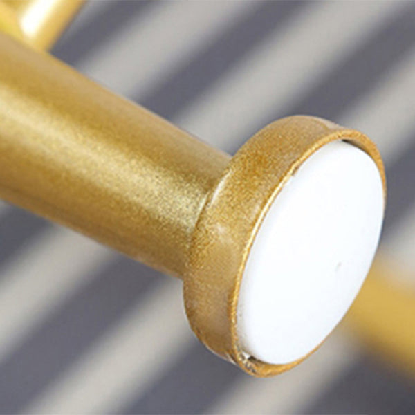 Nordischer Barhocker ohne Armlehnen, Barhocker aus Eisen, mit Kissen und Pedal