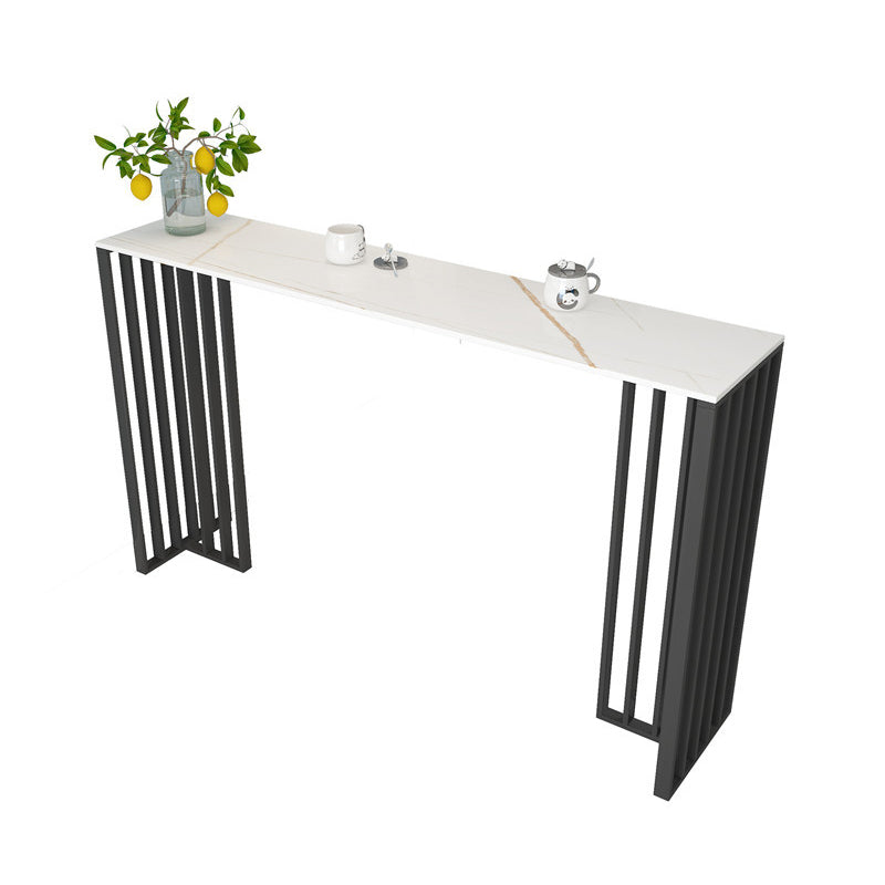 1/3/4 pezzi glam bar tavolo set di tavoli opachi con banco in pietra sinterizzato