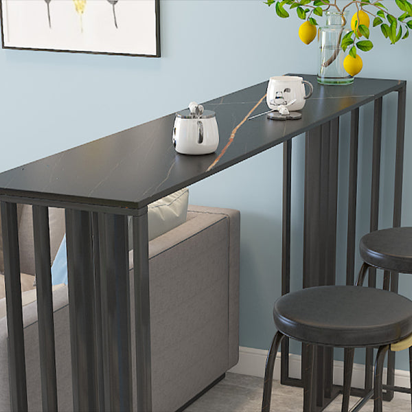 1/3/4 pezzi glam bar tavolo set di tavoli opachi con banco in pietra sinterizzato