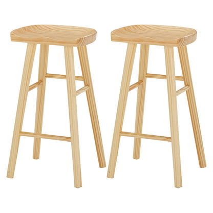 Rectangle Solid Wood Counter Set 1/2/3 Pieces Glam Counter Height Set in Natural Wood 30"H Stools (Set of 2) Clearhalo 'Bar Furniture' 'furn' 'furn_home_bar_bar_sets' 'Furniture' 'Home Bars & Bar Sets' 'home_bar_bar_sets' 'Kitchen & Dining Furniture' 5371342