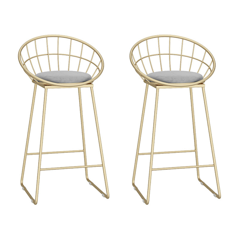 1/2/3 Pieces Glam Iron Bar Table Set White Faux Marble Top Bistro Set with Shelf Light-Grey 30"H Stools (Set of 2) Clearhalo 'Bar Furniture' 'furn' 'furn_home_bar_bar_sets' 'Furniture' 'Home Bars & Bar Sets' 'home_bar_bar_sets' 'Kitchen & Dining Furniture' 5371506