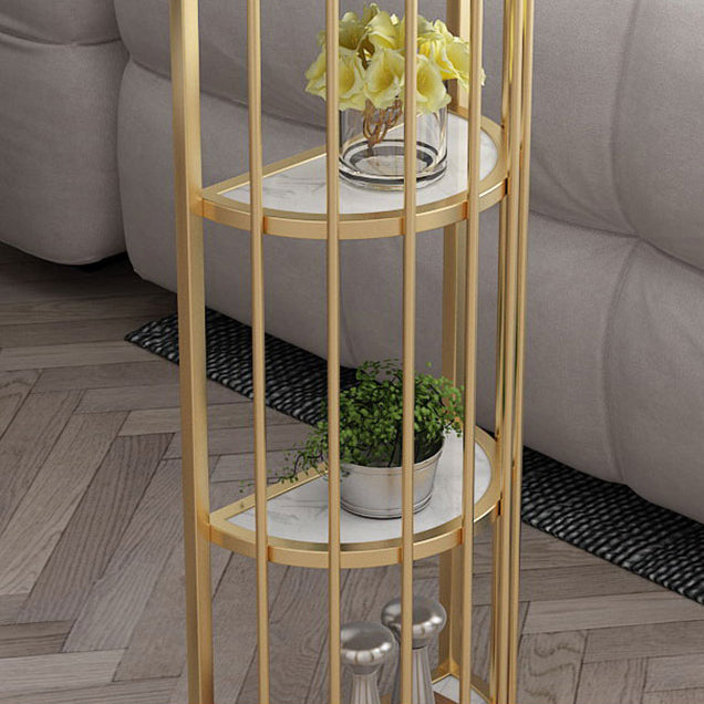 1/2/3 Pieces Glam Iron Bar Table Set White Faux Marble Top Bistro Set with Shelf Clearhalo 'Bar Furniture' 'furn' 'furn_home_bar_bar_sets' 'Furniture' 'Home Bars & Bar Sets' 'home_bar_bar_sets' 'Kitchen & Dining Furniture' 5371515