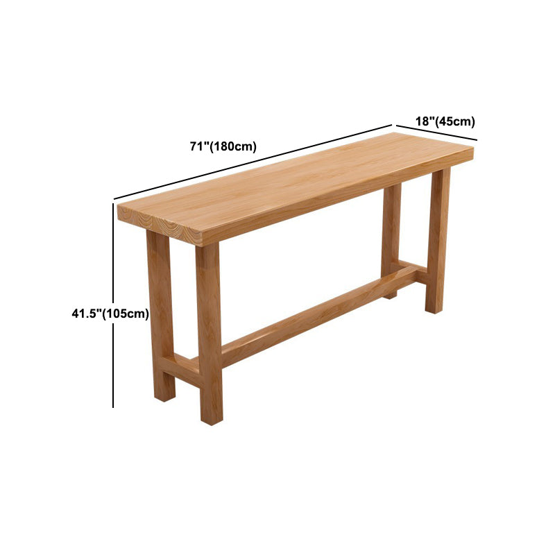 Moderne 05.01.11 Stück Stangen Tisch Set Rechteck Kiefern Holzzähler mit Stühlen