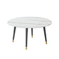 Glam Iron Dinette Set 1/4/5/6/7 Pieces Round White Sintered Stone Top Dining Table Set Clearhalo 'Dining Room Sets' 'Dining Tables & Seating' 'dining_room_set' 'furn' 'furn_dining_room_set' 'Furniture' 'Kitchen & Dining Furniture' 5371578