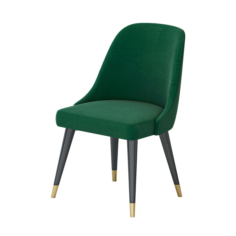 Glam Iron Dinette Set 1/4/5/6/7 Pieces Round White Sintered Stone Top Dining Table Set 1 Green Chair Clearhalo 'Dining Room Sets' 'Dining Tables & Seating' 'dining_room_set' 'furn' 'furn_dining_room_set' 'Furniture' 'Kitchen & Dining Furniture' 5371585