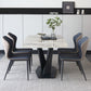Ensemble Table et chaises de Style design pour la maison, Table à manger en pierre frittée 1/2/5/7 pièces
