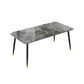 Rectangle Dining Table Set 1/2/5/7 Pieces Modern Indoor Dinette Set in Grey Clearhalo 'Dining Room Sets' 'Dining Tables & Seating' 'dining_room_set' 'furn' 'furn_dining_room_set' 'Furniture' 'Kitchen & Dining Furniture' 5371690