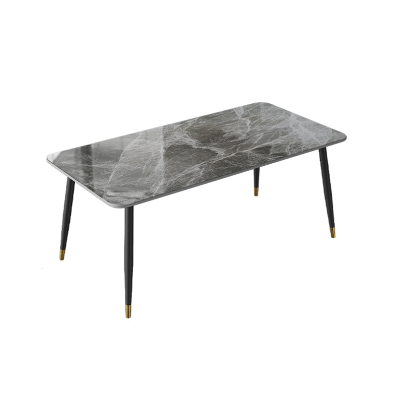 Rectangle Dining Table Set 1/2/5/7 Pieces Modern Indoor Dinette Set in Grey Clearhalo 'Dining Room Sets' 'Dining Tables & Seating' 'dining_room_set' 'furn' 'furn_dining_room_set' 'Furniture' 'Kitchen & Dining Furniture' 5371690