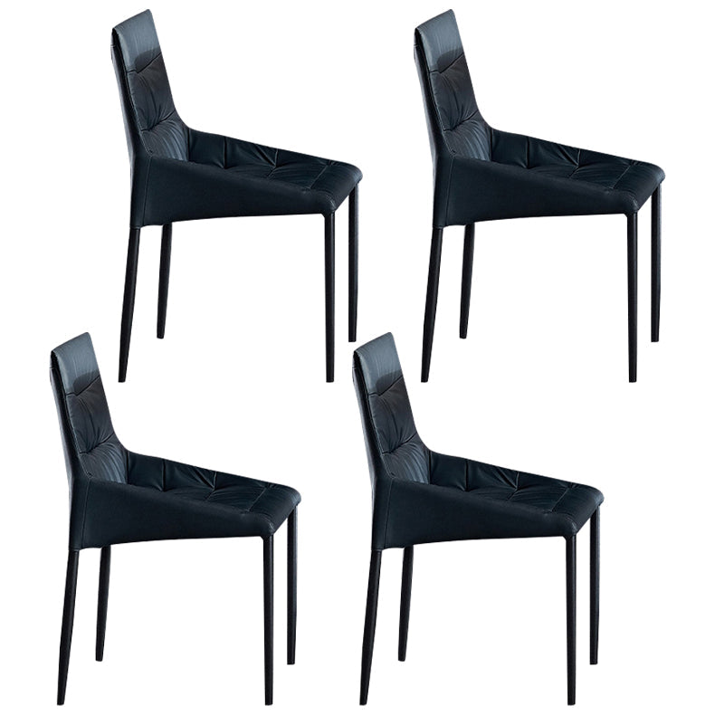 Designer Style Home Table and Chair Set 1/4/5/7 Pieces Extensible Dining Table Set 4 Blue Chairs Clearhalo 'Dining Room Sets' 'Dining Tables & Seating' 'dining_room_set' 'furn' 'furn_dining_room_set' 'Furniture' 'Kitchen & Dining Furniture' 5371730