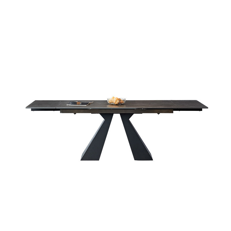 Designer Style Home Table and Chair Set 1/4/5/7 Pieces Extensible Dining Table Set Clearhalo 'Dining Room Sets' 'Dining Tables & Seating' 'dining_room_set' 'furn' 'furn_dining_room_set' 'Furniture' 'Kitchen & Dining Furniture' 5371734