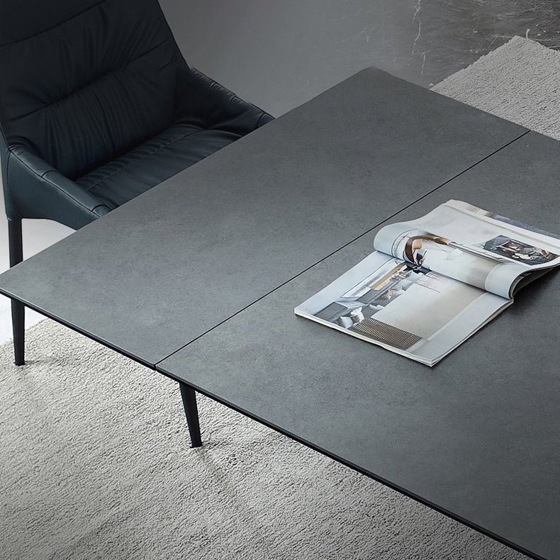 Designer Style Home Table and Chair Set 1/4/5/7 Pieces Extensible Dining Table Set Clearhalo 'Dining Room Sets' 'Dining Tables & Seating' 'dining_room_set' 'furn' 'furn_dining_room_set' 'Furniture' 'Kitchen & Dining Furniture' 5371735