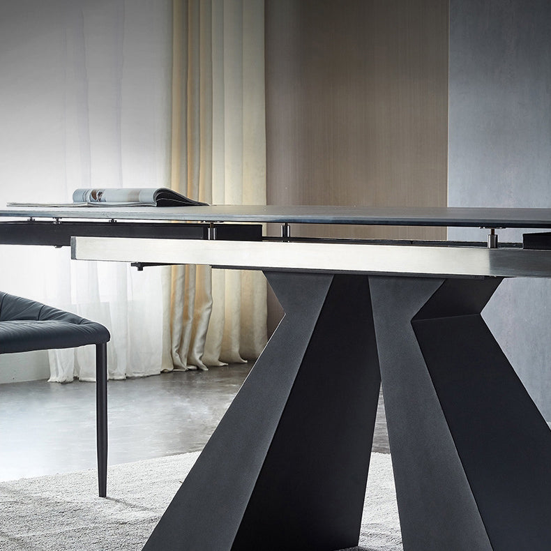 Designer Style Home Table and Chair Set 1/4/5/7 Pieces Extensible Dining Table Set Clearhalo 'Dining Room Sets' 'Dining Tables & Seating' 'dining_room_set' 'furn' 'furn_dining_room_set' 'Furniture' 'Kitchen & Dining Furniture' 5371738