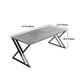 Modern Stone Top Dinette Set 1/2 Pieces Rectangle Dining Table Set in Grey Clearhalo 'Dining Room Sets' 'Dining Tables & Seating' 'dining_room_set' 'furn' 'furn_dining_room_set' 'Furniture' 'Kitchen & Dining Furniture' 5371760