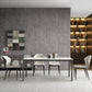 Contemporary Sintered Stone Rectangle Table Set 1/3/4/5/7 Pieces Dining Set Clearhalo 'Dining Room Sets' 'Dining Tables & Seating' 'dining_room_set' 'furn' 'furn_dining_room_set' 'Furniture' 'Kitchen & Dining Furniture' 5371770