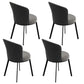 Contemporary Sintered Stone Rectangle Table Set 1/3/4/5/7 Pieces Dining Set 4 Dark Grey Chairs Clearhalo 'Dining Room Sets' 'Dining Tables & Seating' 'dining_room_set' 'furn' 'furn_dining_room_set' 'Furniture' 'Kitchen & Dining Furniture' 5371775