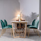 Contemporary Rectangle Dinette Set 1/2/4/5/7 Pieces White Marble Dining Table Set Clearhalo 'Dining Room Sets' 'Dining Tables & Seating' 'dining_room_set' 'furn' 'furn_dining_room_set' 'Furniture' 'Kitchen & Dining Furniture' 5371790