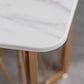 Contemporary Rectangle Dinette Set 1/2/4/5/7 Pieces White Marble Dining Table Set Clearhalo 'Dining Room Sets' 'Dining Tables & Seating' 'dining_room_set' 'furn' 'furn_dining_room_set' 'Furniture' 'Kitchen & Dining Furniture' 5371794