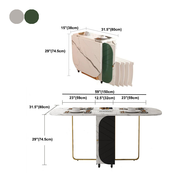 29.3 "Simplicity Style Furniture Ovaal vouwmachines Tabel (alleen tafel)