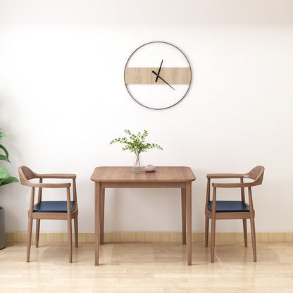 Solid Wood Dining Table Brown Square Dining Table with 4 Legs 23.6"L x 23.6"W x 29.5"H Without Chairs Clearhalo 'Dining Tables & Seating' 'Dining Tables' 'dining_table' 'furn' 'furn_dining_table' 'Furniture' 'Kitchen & Dining Furniture' 5371820