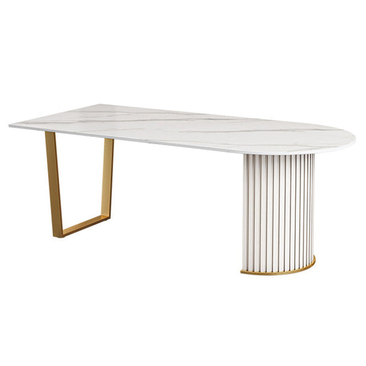 Mesa de comedor de piedra sinterizada mesa de lujo tradicional para cocina