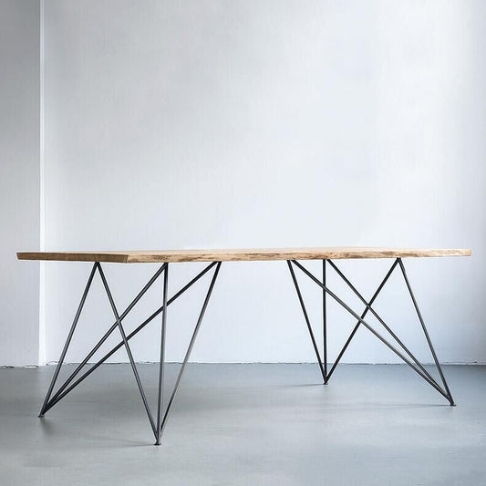 Traditional Luxury in Wood Table Rectangle Dining Table for Kitchen Black Without Chairs
