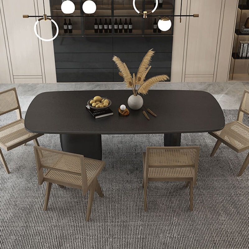 Table à manger en bois massif table de restauration de style contemporain pour la cuisine maison