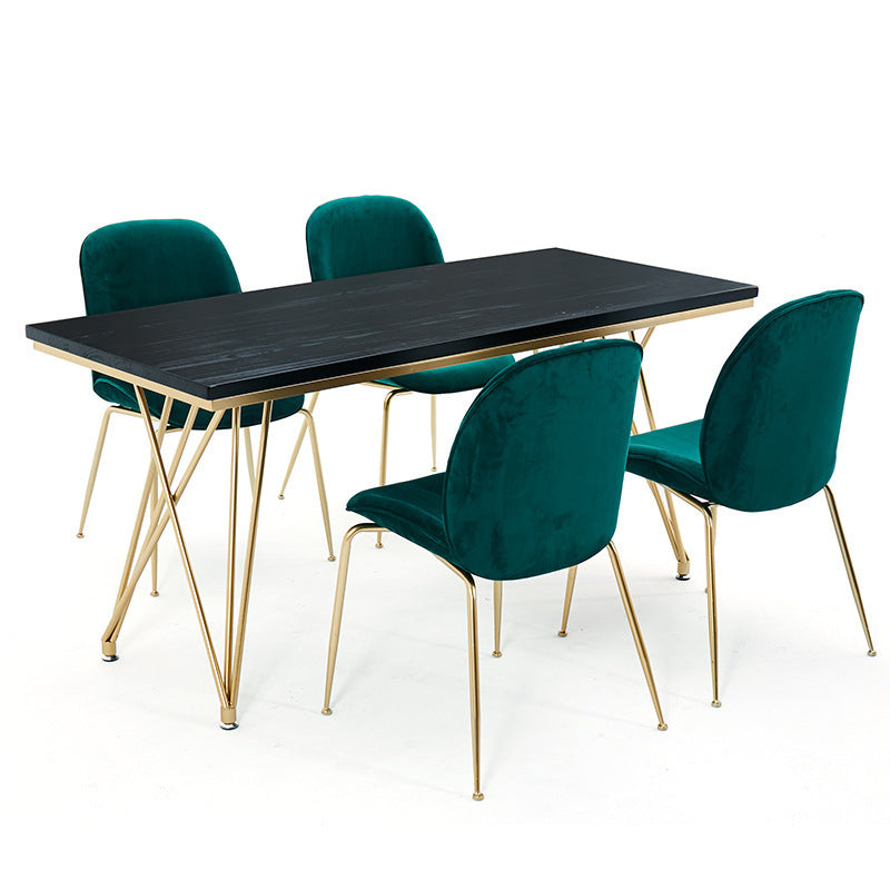 Traditionele luxe eettafel wit in marmer rechthoek eettafel voor keuken