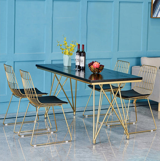 Traditionele luxe eettafel wit in marmer rechthoek eettafel voor keuken