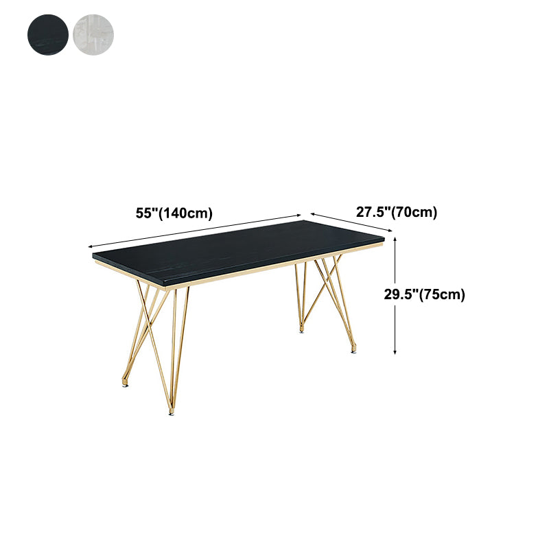 Traditionele luxe eettafel wit in marmer rechthoek eettafel voor keuken