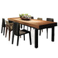 Industrial Rectangle Dining Table Pine Solid Wood Table with 4 Black Metal Legs Clearhalo 'Dining Tables & Seating' 'Dining Tables' 'dining_table' 'furn' 'furn_dining_table' 'Furniture' 'Kitchen & Dining Furniture' 5372106