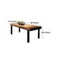 Industrial Rectangle Dining Table Pine Solid Wood Table with 4 Black Metal Legs Clearhalo 'Dining Tables & Seating' 'Dining Tables' 'dining_table' 'furn' 'furn_dining_table' 'Furniture' 'Kitchen & Dining Furniture' 5372114