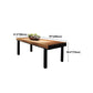 Industrial Rectangle Dining Table Pine Solid Wood Table with 4 Black Metal Legs Clearhalo 'Dining Tables & Seating' 'Dining Tables' 'dining_table' 'furn' 'furn_dining_table' 'Furniture' 'Kitchen & Dining Furniture' 5372117