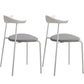 Glam Style Dining Side Chair Open Back Indoor Armless Dining Chair