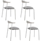 Glam Style Dining Side Chair Open Back Indoor Armless Dining Chair