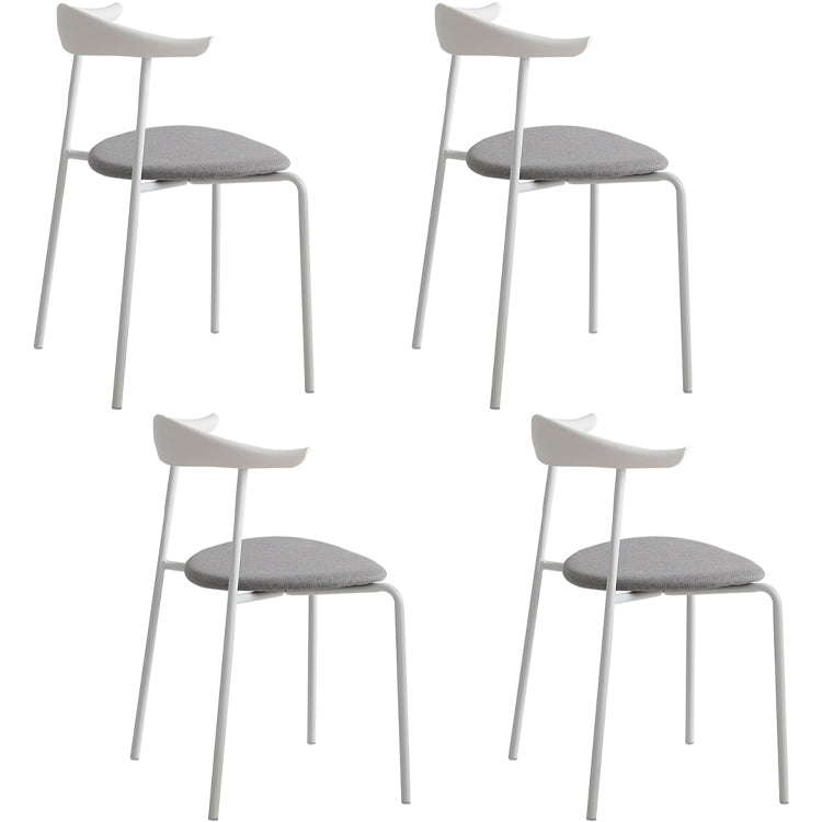 Glam Style Dining Side Chair Open Back Indoor Armless Dining Chair