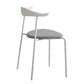 Glam Style Dining Side Chair Open Back Indoor Armless Dining Chair