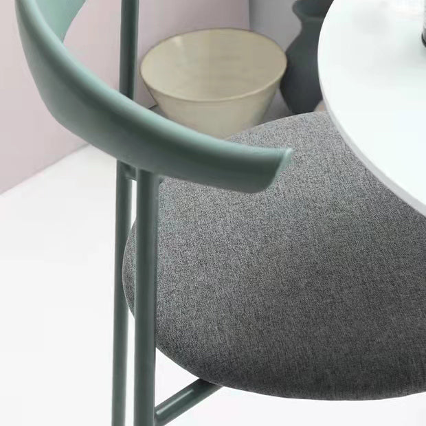 Glam Style Dining Side Chair Open Back Indoor Armless Dining Chair