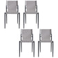 Modern Style Metal Chairs Armless Chair for Kitchen with Metal Legs