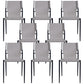 Modern Style Metal Chairs Armless Chair for Kitchen with Metal Legs