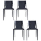 Modern Style Metal Chairs Armless Chair for Kitchen with Metal Legs