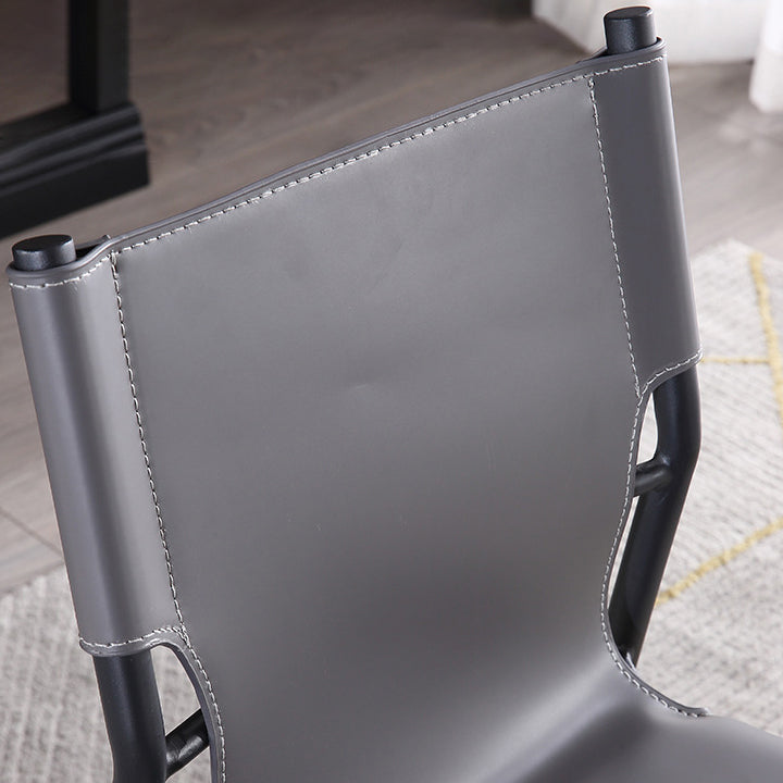 Modern Style Metal Chairs Armless Chair for Kitchen with Metal Legs