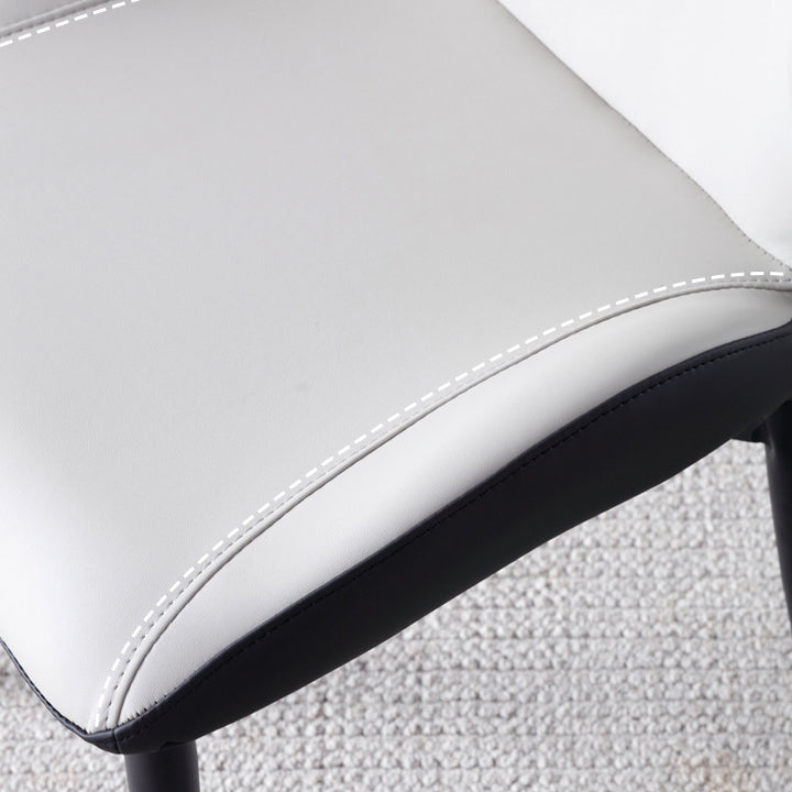 キッチン用の金属製の脚を備えた現代スタイルの椅子アームレスチェア